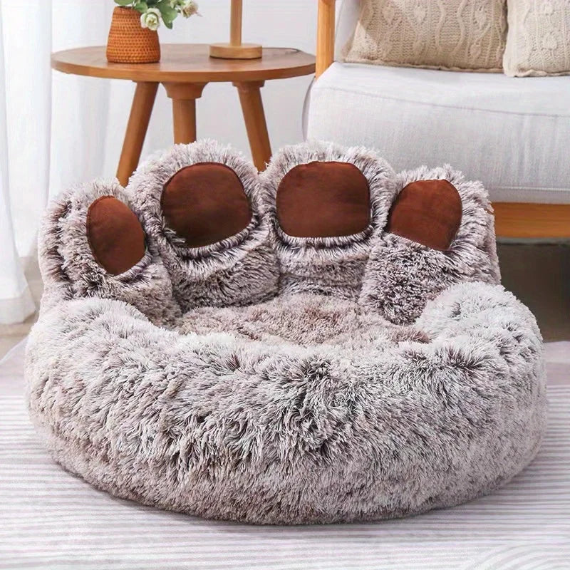 Luxury Comfort: Super Soft Plush Dog Bed for Large Breeds - Labradors' Haven of Round Cushioned Bliss