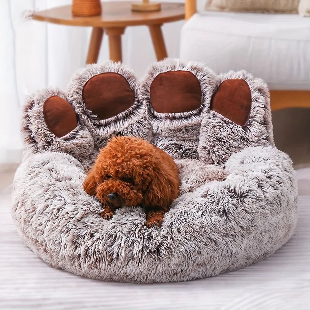 Luxury Comfort: Super Soft Plush Dog Bed for Large Breeds - Labradors' Haven of Round Cushioned Bliss