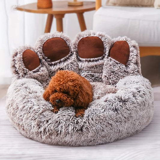 Luxury Comfort: Super Soft Plush Dog Bed for Large Breeds - Labradors' Haven of Round Cushioned Bliss