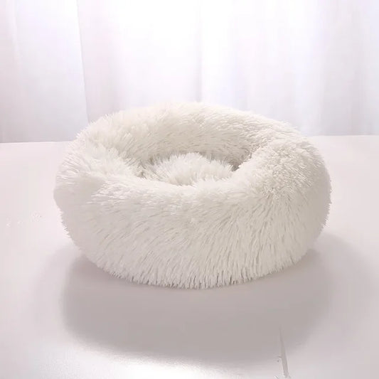 White Plush Bed for small pets