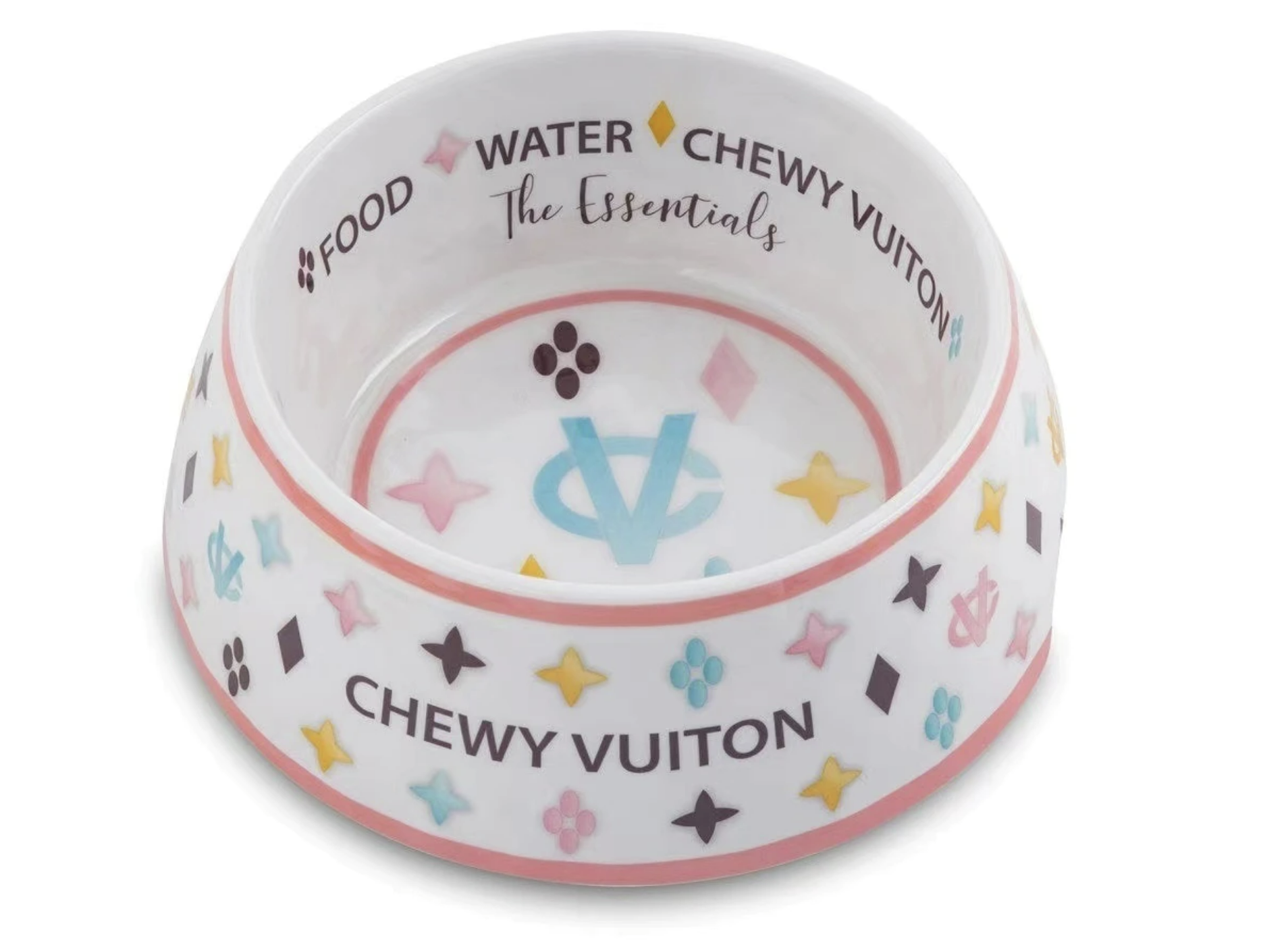 Chewy Vuiton pet bowl 16oz